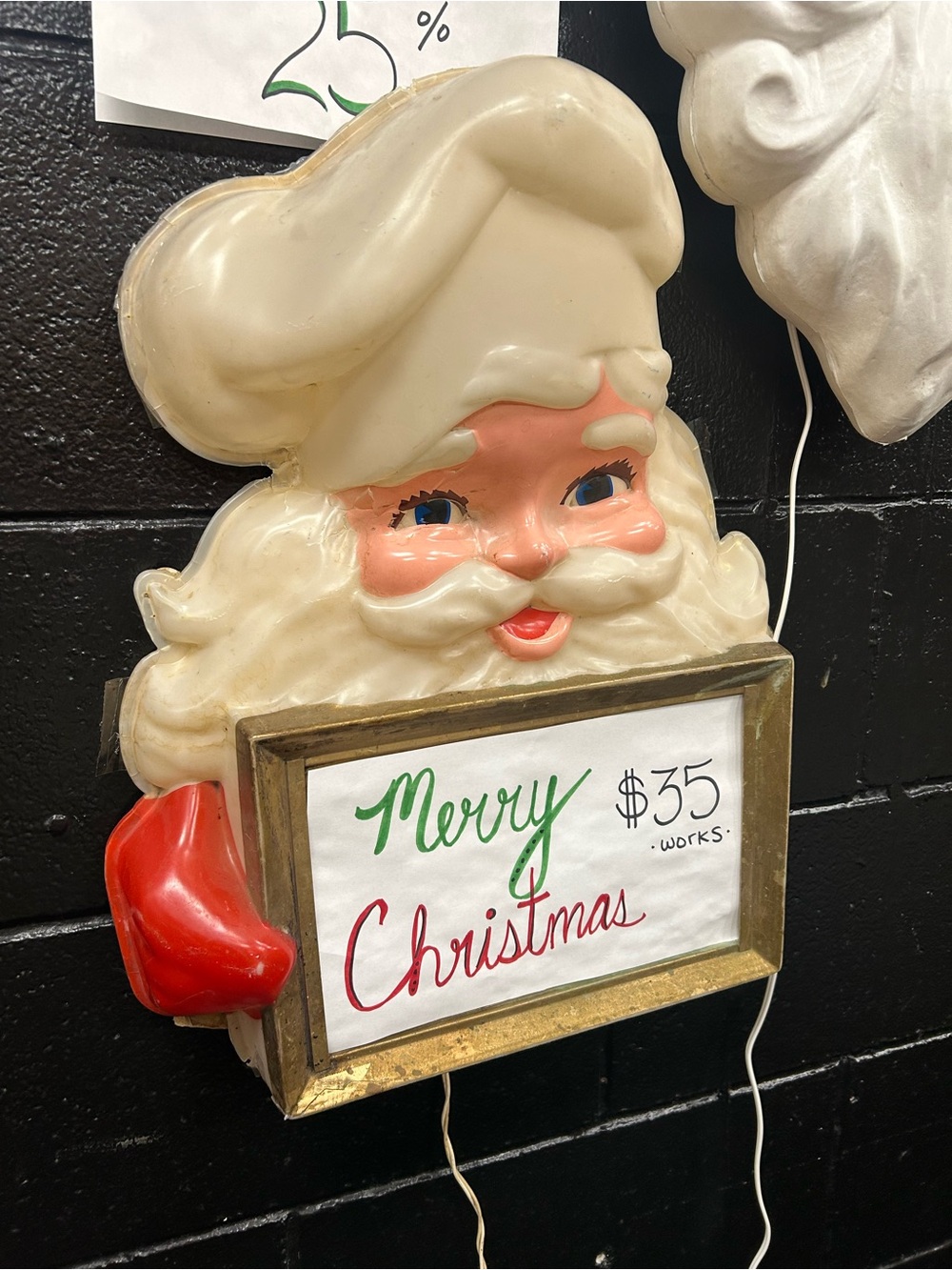 Santa blow mold for Amanda